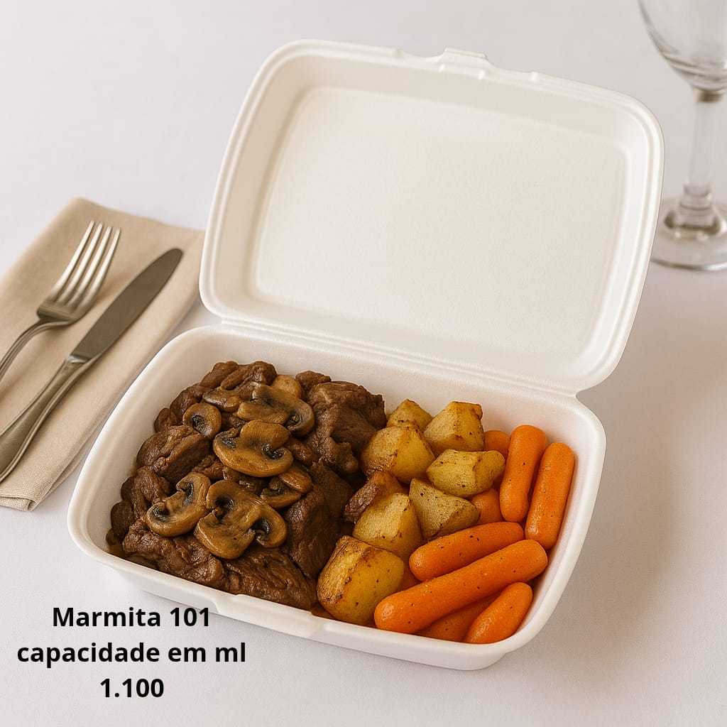 Hamburgueira isopor 101 para alimentos Embalagem ternica em Oferta na Shopee