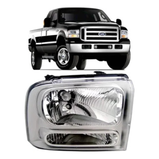 Farol Dianteiro Ford F250 2006 07 08 09 10 2011 Máscara Cromado em Oferta na Shopee