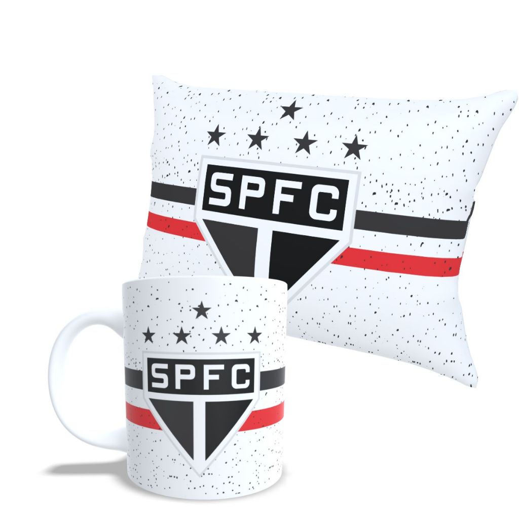 KIT PERSONALIZADO SEU TIME, VARIOS MODELO CANECA E ALMOFADA TRICOLOR SÃO PAULO PRESENTE IDEAL OFERTA