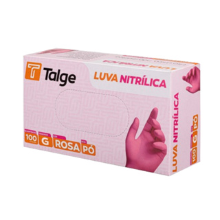 Luva Nitrílica Sem Pó Rosa Bebê P M G 100 Unidades em Oferta na Shopee