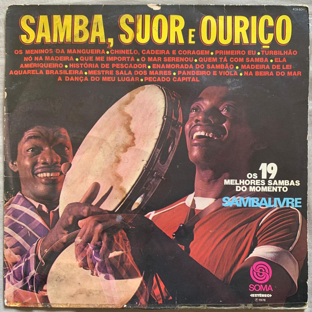 Disco de Vinil LP - Samba, Suor e Ouriço - Os 19 Melhores Sambas do Momento - Sambalivre
