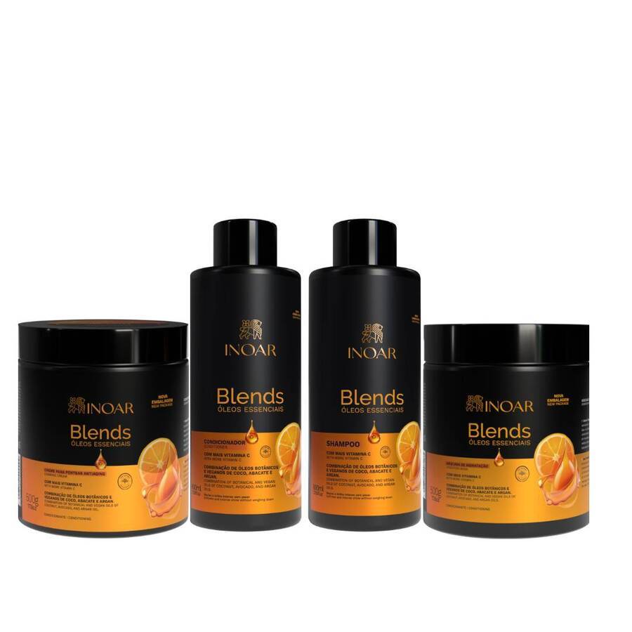 Inoar Blends Duo 800ml Máscara/Creme Pentear 500g em Oferta na Shopee