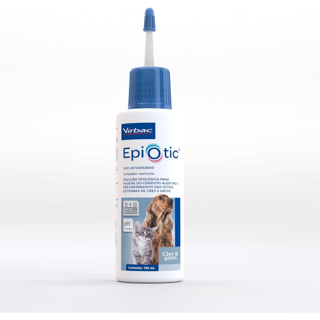 Epiotic SIS 100ml Virbac Limpador Auricular para Cães e Gatos