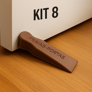 Kit 8 Trava Portas Silicone Nao Risca O Piso Discreto Firme em Oferta na Shopee