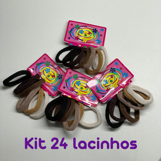KIT 24/48/72 unidades lacinho Médio Xuxinha para cabelo de Meia elástico para cabelo rabicó para cabelo