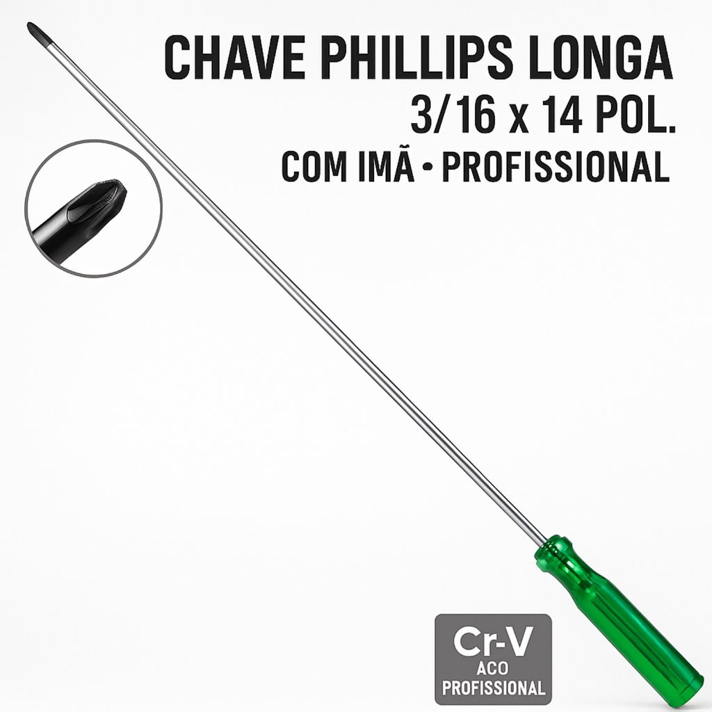 Chave Phillips 3/16 x 14 Pol. para Tanquinho Profissional em Oferta na Shopee
