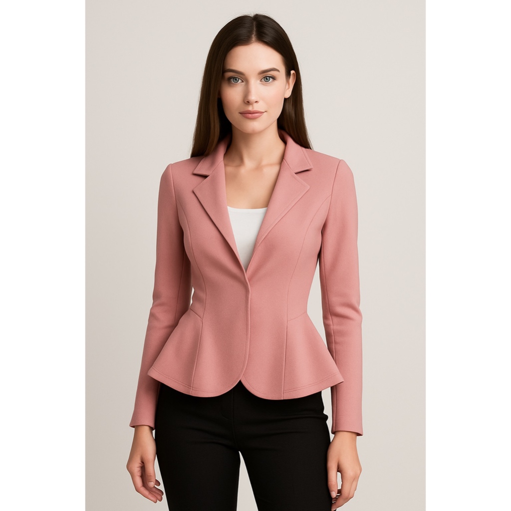 Blazer Neoprene Casaquinho Social Feminino