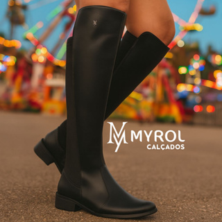 Bota Montaria Over The Knee Cano Longo Elástico Neoprene em Oferta na Shopee