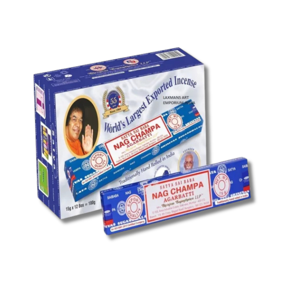 Incenso Satya Nag Champa - Cx com 12 a 15g em Oferta na Shopee