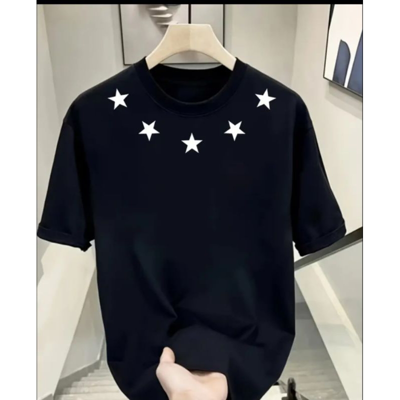 Camisa Camiseta ESTRELA GOLA Alto Estilo Confortável Gola Redonda Excelente Acabamento 100% Algodão