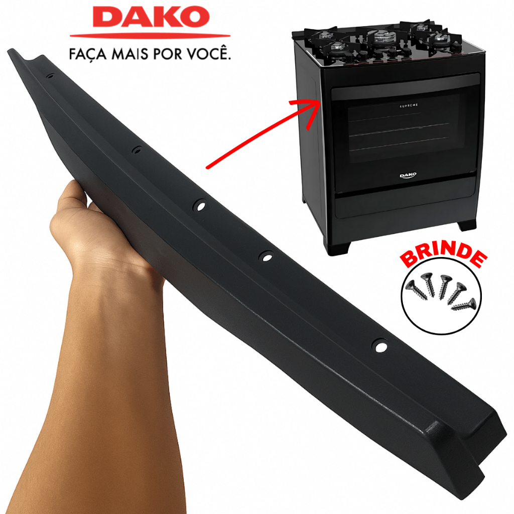 Puxador Para Fogão Dako Supreme 5 Bocas C/parafusos Original em Oferta na Shopee