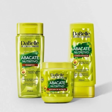 Kit Abacate Máscara + Shampoo + Condicionador Dabelle em Oferta na Shopee
