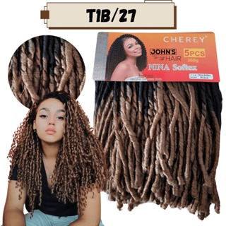 Cabelo Nina Softex Cacheado Dreads Crochet Braids Pacotão Cachos Cartela Original 360G 5 em 1 em Oferta na Shopee