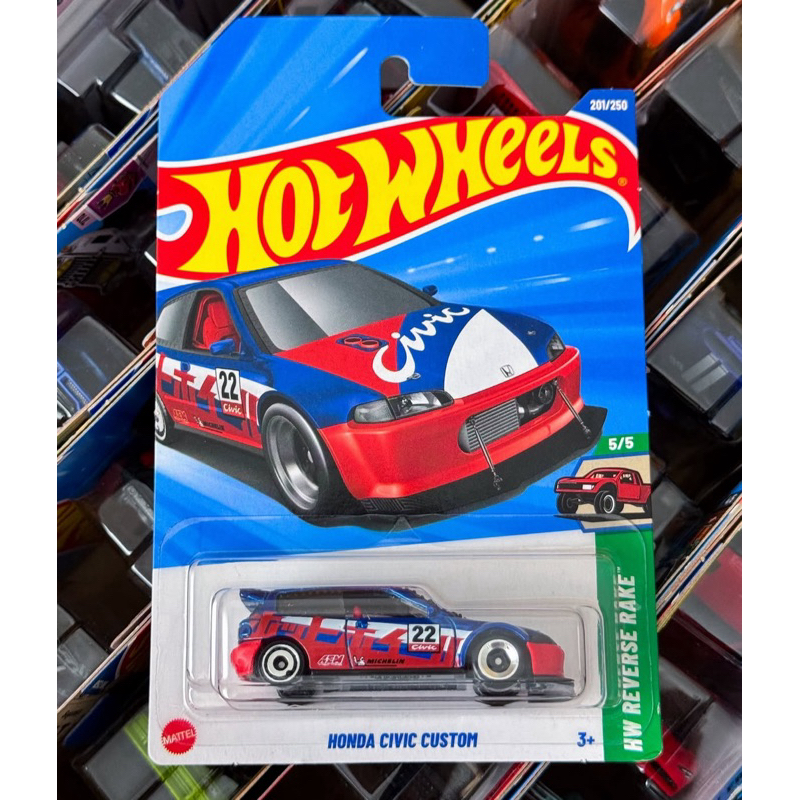 Hot Wheels Reverse Rake 2025 - Honda Civic Custom