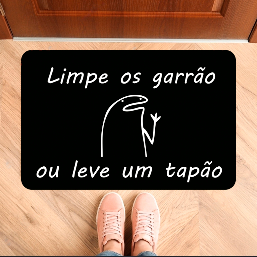 Capacho Tapete de Entrada Porta Antiderrapante Costura Reforçada (tap 322)