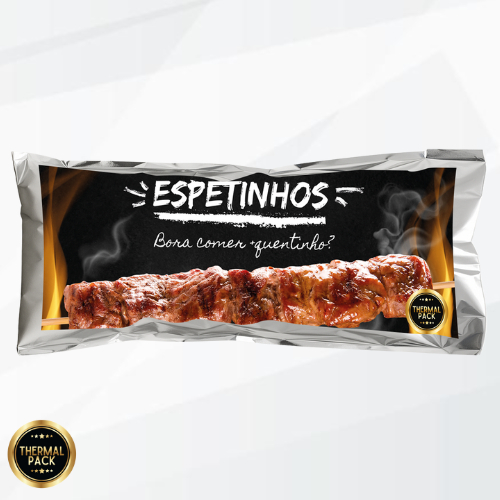 Embalagens /saquinho Termicos Para Delivery De Espetinho 100 Unidades. PRETO em Oferta na Shopee