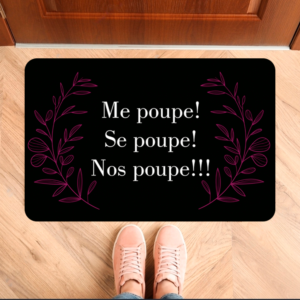 Tapete de Porta Para Entrada Antiderrapante Me poupe (tap 326)