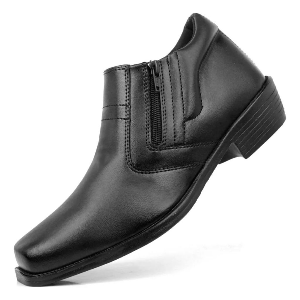 Bota Social Masculina Zíper Lateral Alta Durabilidade Forro Macio Acabamento Premium em Oferta na Shopee