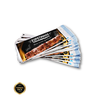 Embalagens/ saquinho térmicos Para Delivery De Espetinhos 100 Unidades. PRETO em Oferta na Shopee