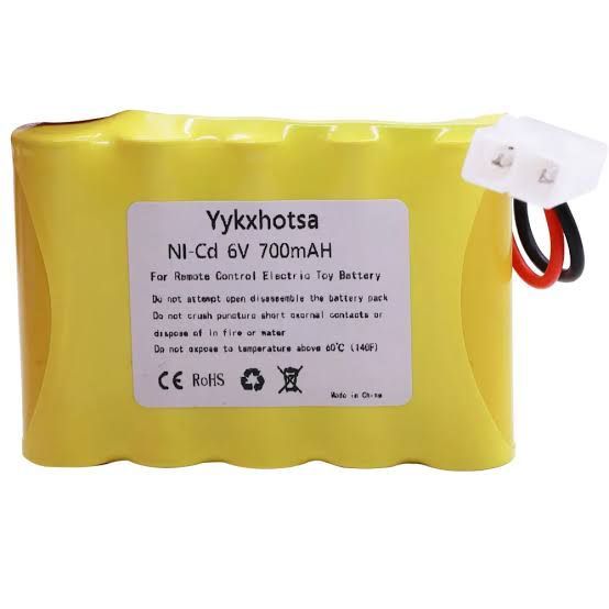 bateria 6v 700mah Para Carrinho Conector Tamiya Recarregável Ni-Cd