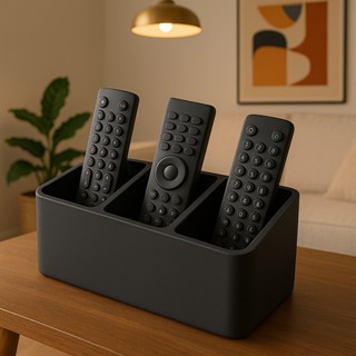 Suporte Organizador Porta Controle Remoto TV Ar Condicionado  Para 3 Controles Remotos