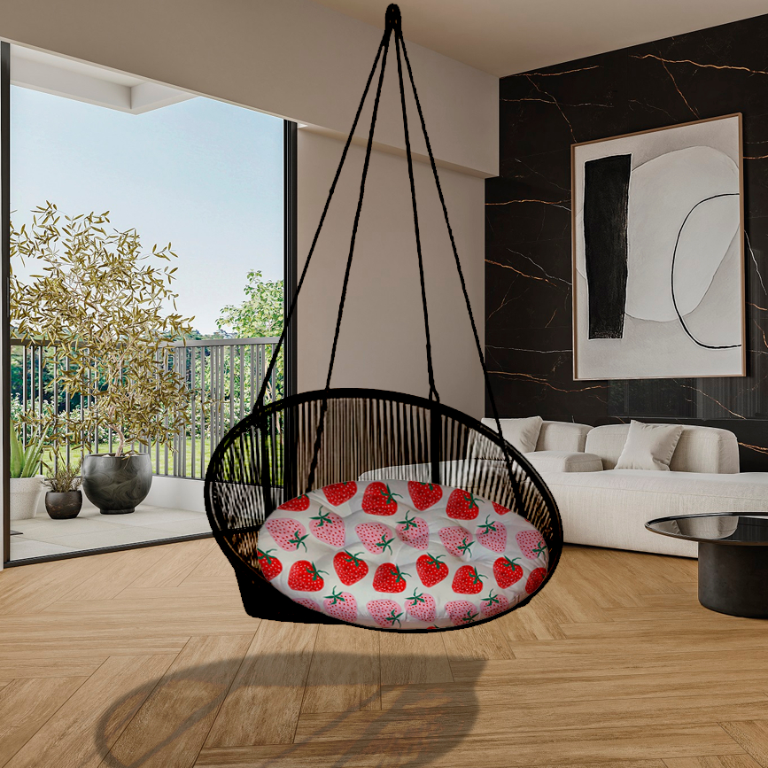 Futon Redondo Futon Para Decoração Cadeira Sofá Quarto Varias Cores Lindas - Almofada Redonda