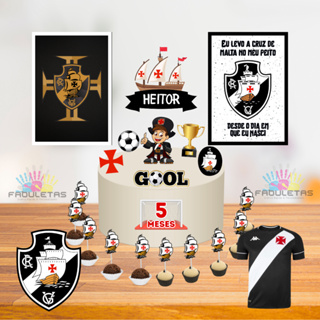 Kit Festa Só Um Bolinho TIME VASCO DA GAMA Enviar Nome/Idade IMEDIATAMENTE em Oferta na Shopee