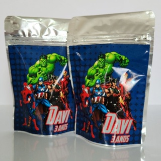 SAQUINHO METALIZADO MARVEL SUPER HERÓIS LEMBRANCINHA PERSONALIZADA PARA FESTA INFANTIL MENINO em Oferta na Shopee