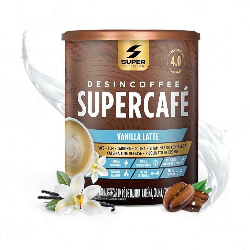 Supercafé 220g Desincoffee Termogênico Natural Super Nutrition Desinchá