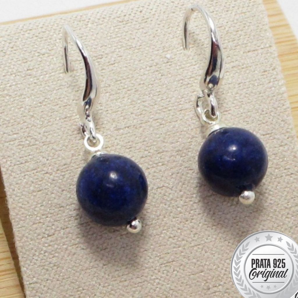 Brinco Lapis Lazuli Prata: Onde Comprar | BuscaProdutos