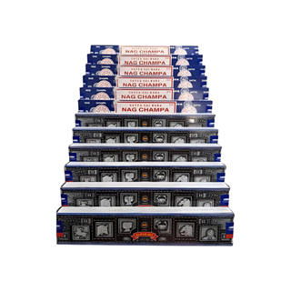 Incenso Satya 6 Nag Champa / 6 SuperHit - Massala - Aromas ORIGINAIS SATYA em Oferta na Shopee