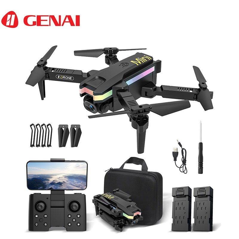 【GENAI】XT8 Mini Drone Profissional Câmera 4k HD + 2 Baterias Wifi Fpv