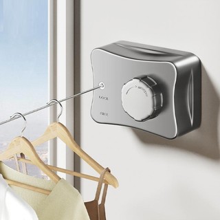 Linha De Lavanderia De Aço Inoxidável Varal Retrátil Ajustável Para Secagem De Roupas Int…