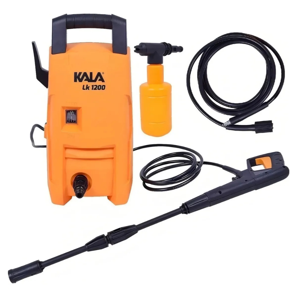 Lavadora Alta Pressão 1305psi Lavar Carro Hidrolavadora Kala Cor Amarelo