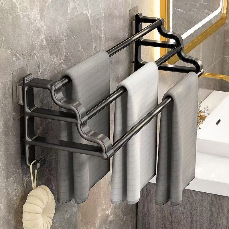 Porta Toalhas Toalheiro Triplo Para Porta Ou Parede 50cm - Sem Furo em Oferta na Shopee