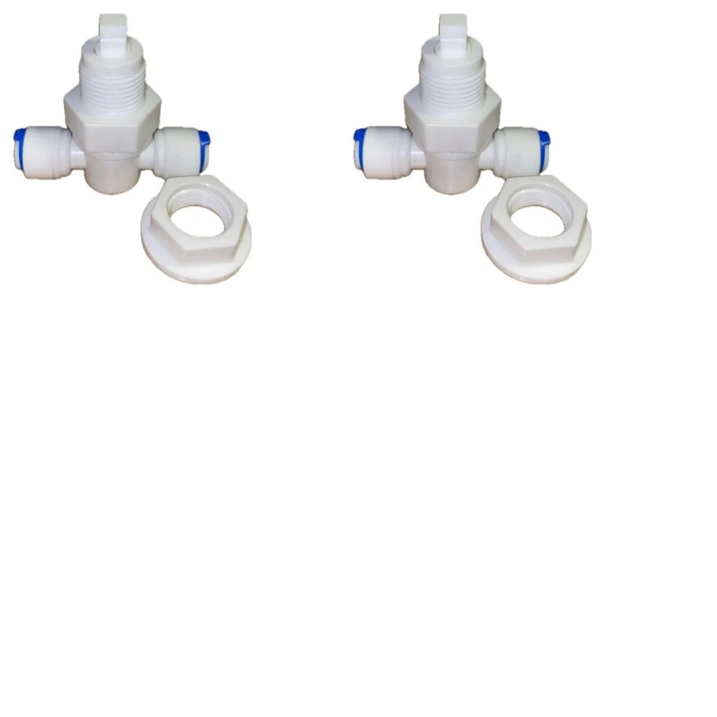 Registro Purificador 1/4 X 1/4 Com Haste E Porca - 2 Unid