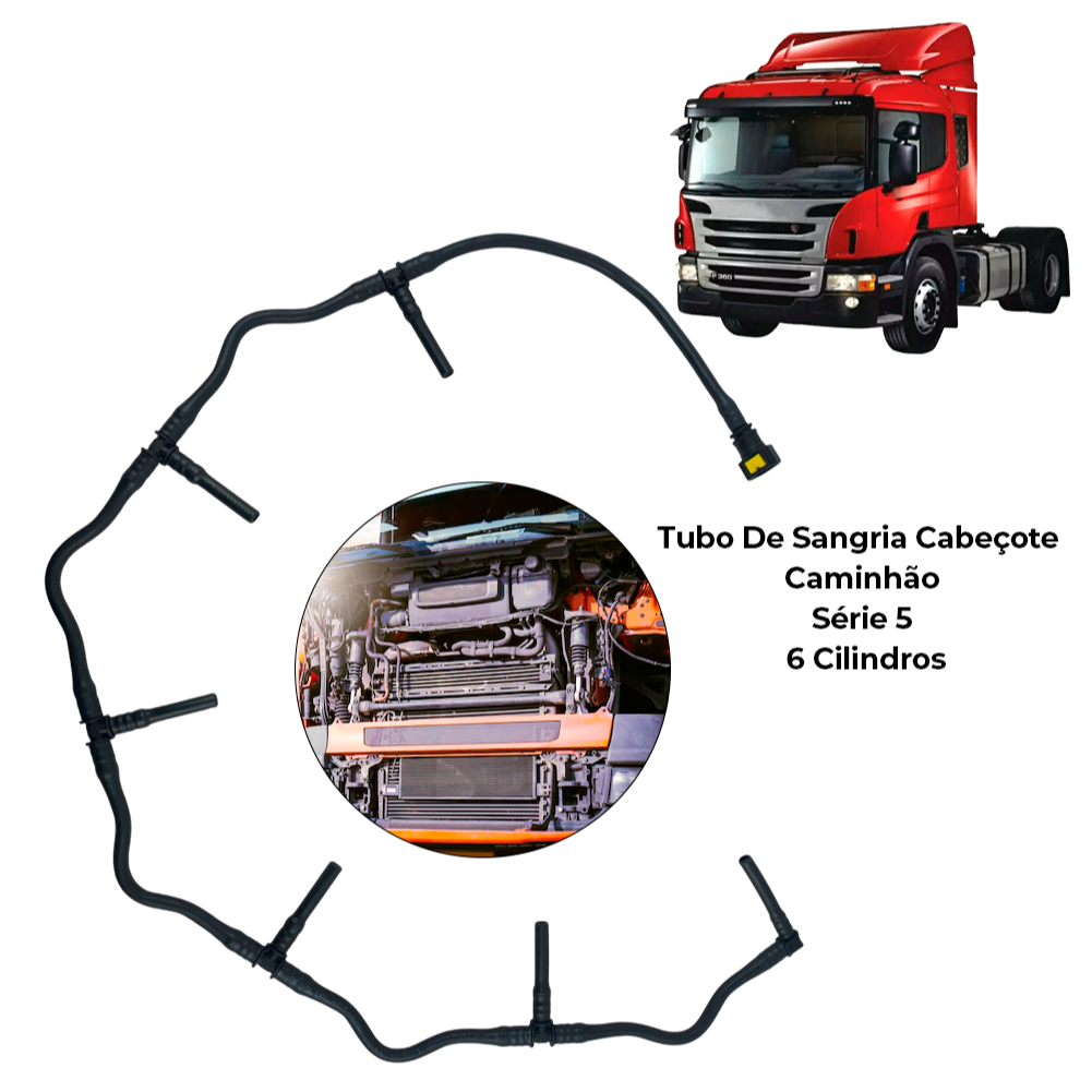 Tubo De Sangria Cabeçote Do Motor Scania Serie 5 - 6 Cilindros