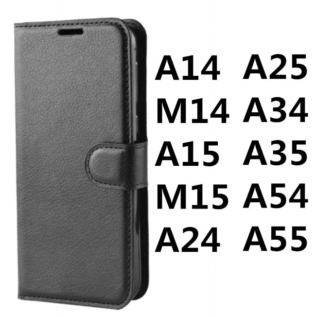 Capa Carteira Protetora Confortável Couro Sintético Para Samsung A14 M14 A15 M15 A24 A25 A34 A35 A54 A55
