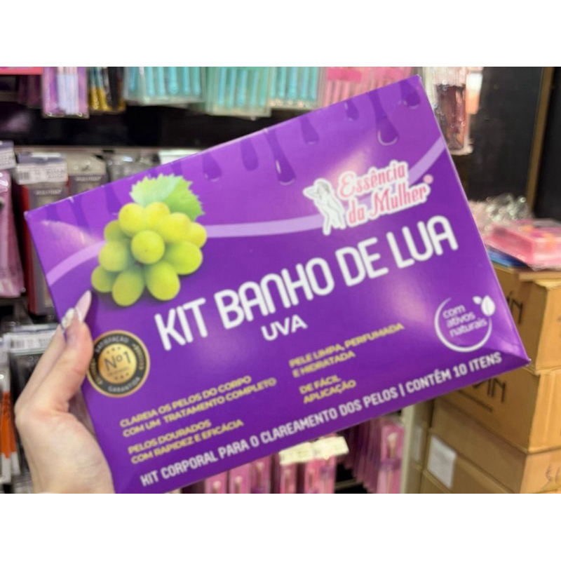 Kit Banho de Lua Profissional da Essência da Mulher - 295g - Clareador de Pelos , Descolorir , pelos dourados 1 kit