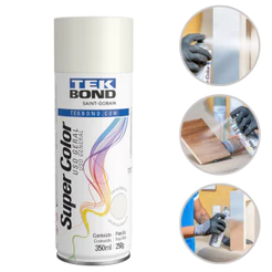Tinta Spray Aerossol Branco Brilhante Uso Geral 350Ml 250G