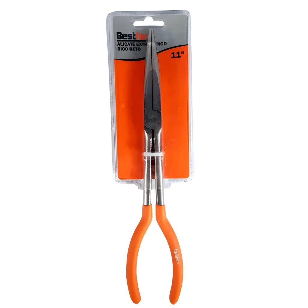 Alicate Extra Longo Bico Reto 11 Profissional De Pesca Para Retirar Anzol Do Peixe Bestfer