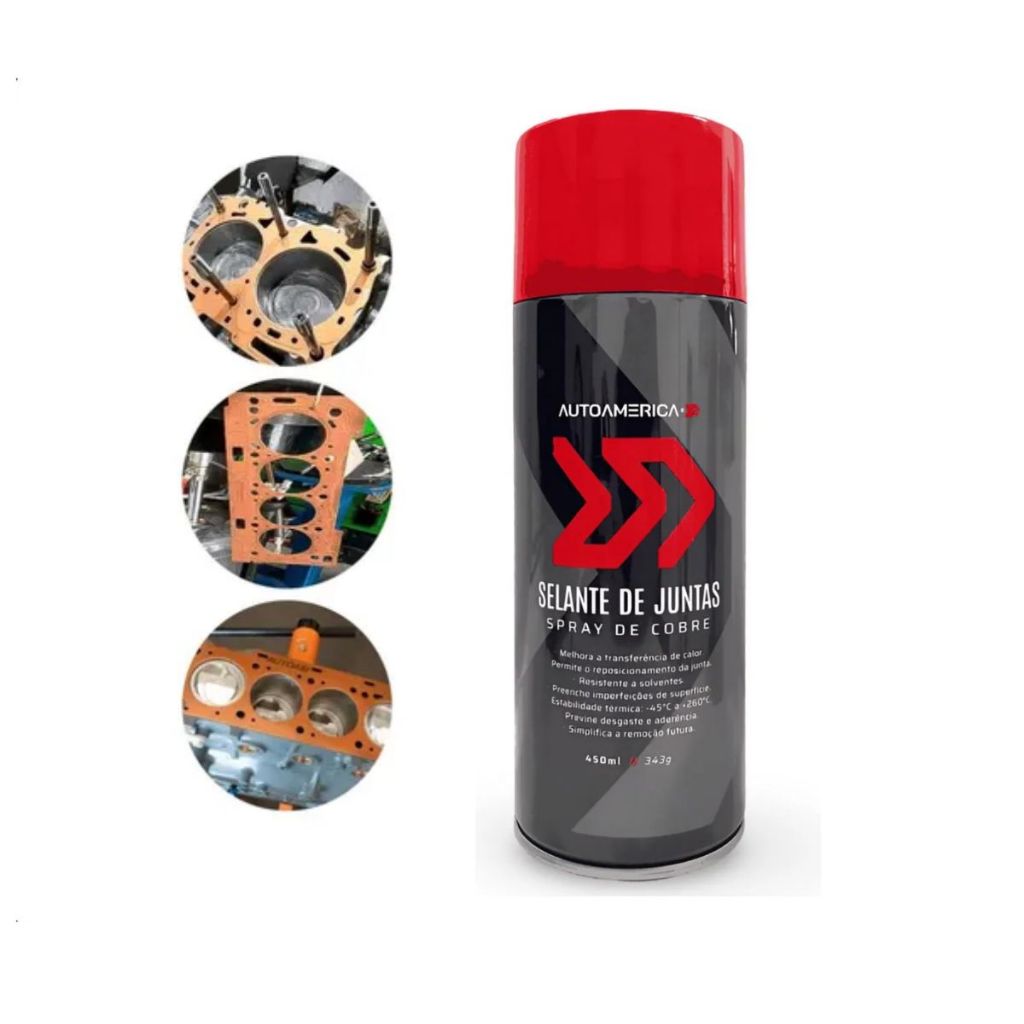 Spray Cobre Formador E Selantes De Juntas Autoamerica 450ml em Oferta na Shopee