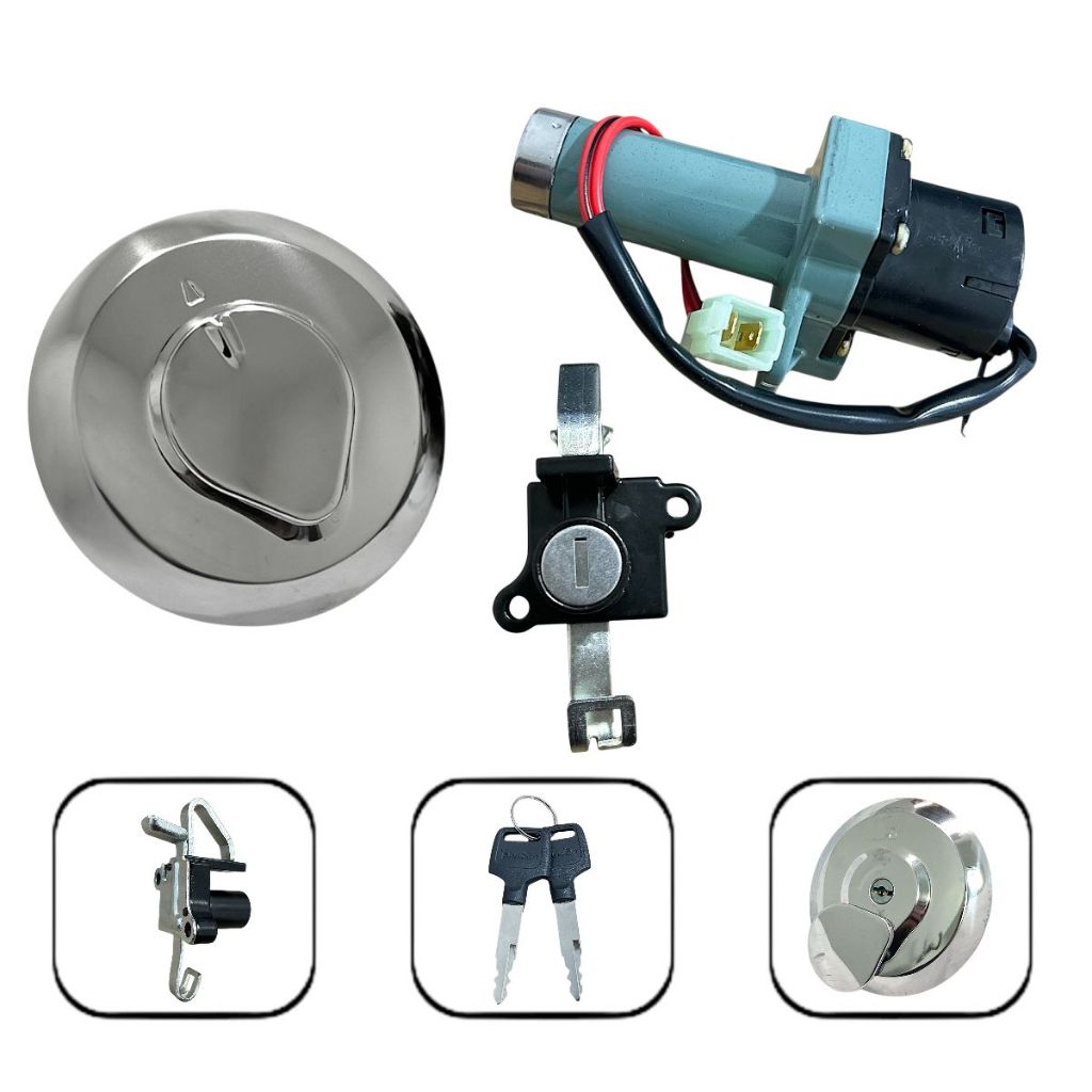 Kit Conjunto De Travas Ignição Contato Miolo Honda Cbx 250 Twister 2006 2007 Até 2008