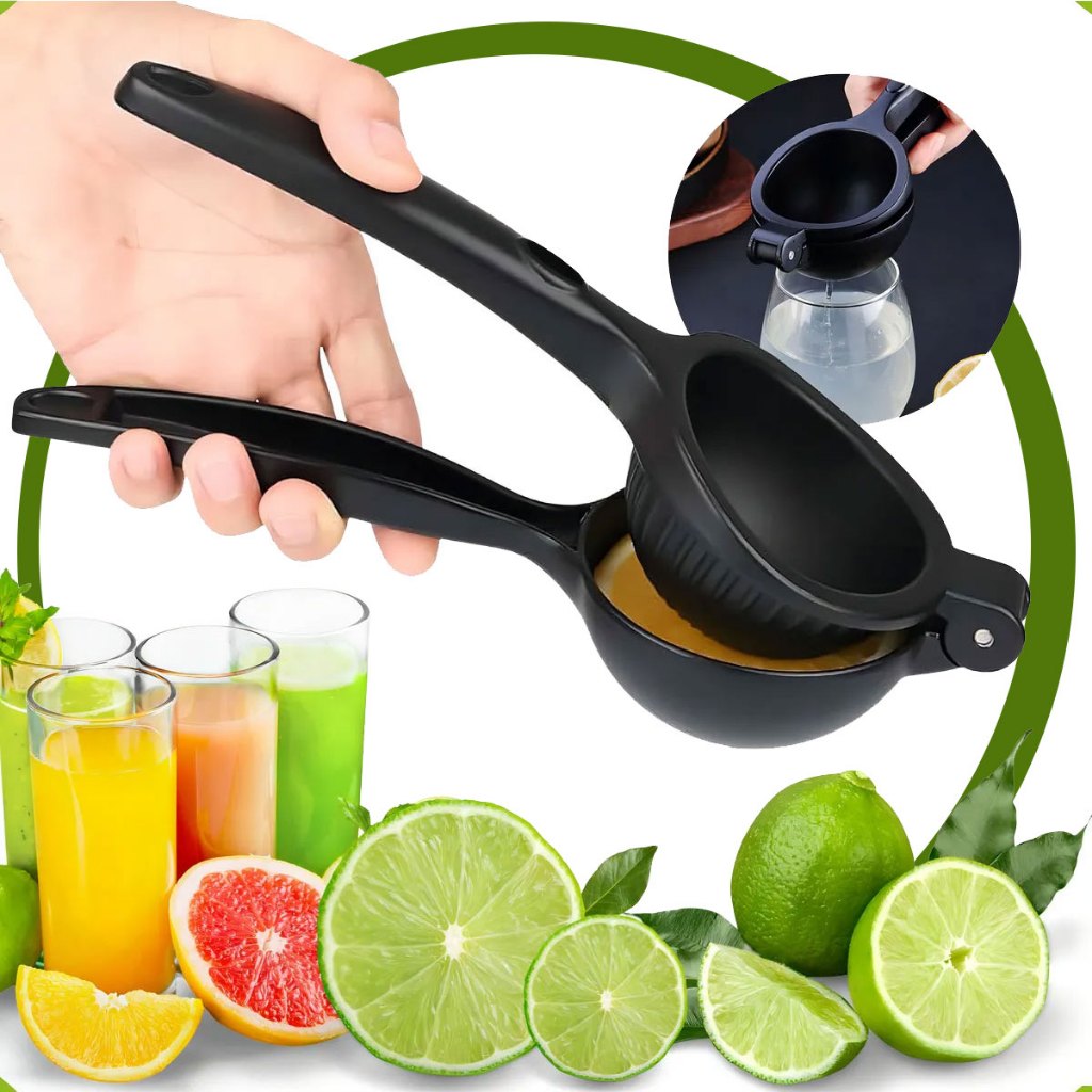 Espremedor De Limão Metal Preto Laranja Verde Amarelo Reforçado Grande Manual Resistente Premium em Oferta na Shopee
