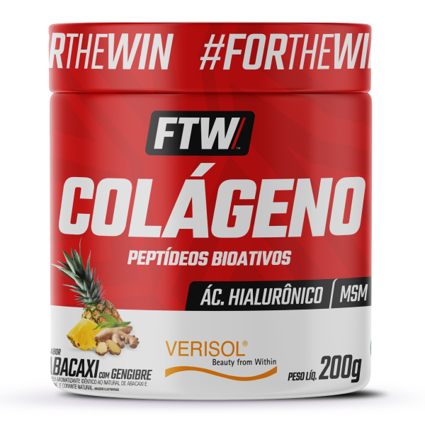 Colágeno Verisol 200g Sabor Abacaxi com Gengibre - FTW - Health