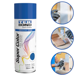 Tinta Spray Aerossol Azul Uso Geral 350ml 250g Tekbond