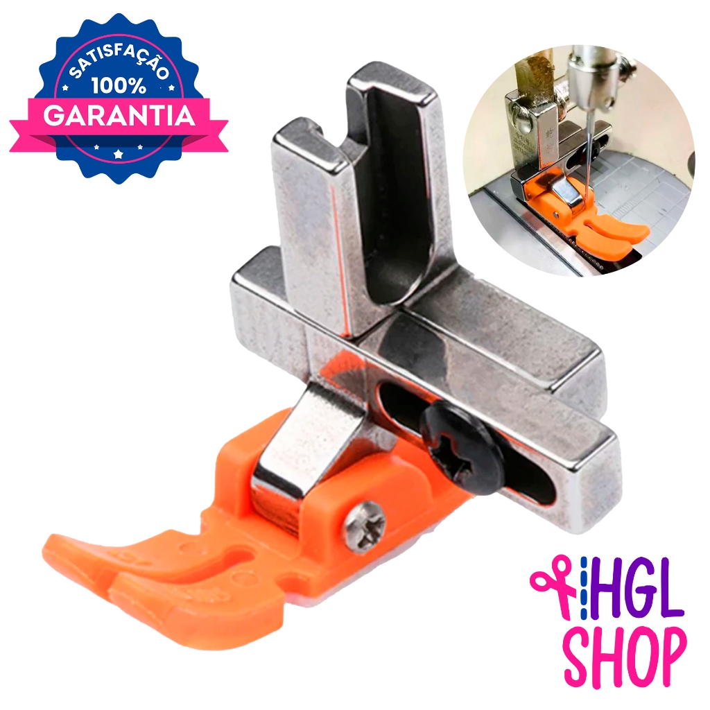 Calcador Teflon 3 em 1 Zíper p/ Máquina de Costura Reta - T-H551-SG em Oferta na Shopee