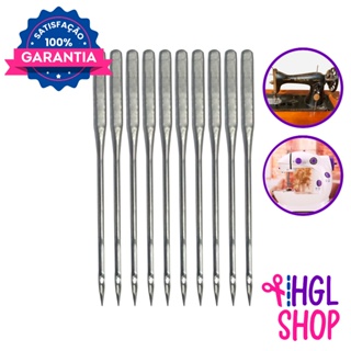 Agulha de Máquina de Costura Doméstica Mini Máquina Singer (10 unidades) em Oferta na Shopee