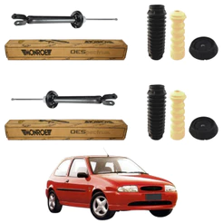 PAR AMORTECEDOR TRASEIRO FIESTA 96 A 2000 ORIGINAL MONROE + KITS