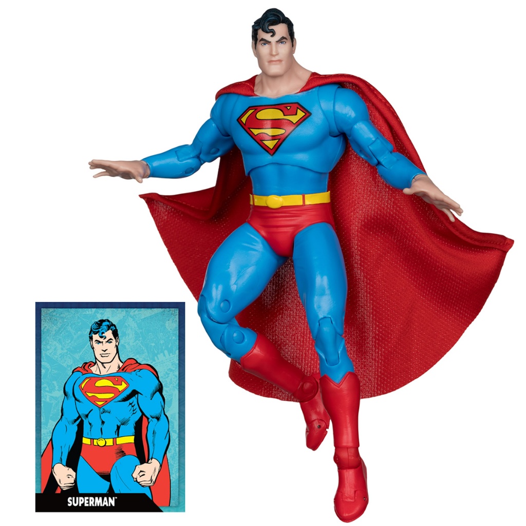Boneco Superman Silver Age Mcfarlane Toys Era Prata Dc Comic